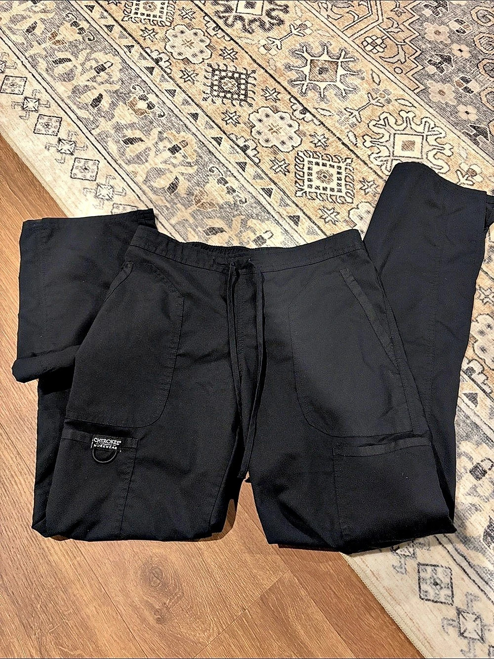 Cherokee Workwear Black Cargo Pants Tall